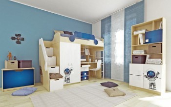 Детская комната Санни (Белый/корпус Клен) в Двуречье - dvureche.mebel54.com | фото