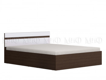 Ким кровать 1,4 (Венге/белый глянец) в Двуречье - dvureche.mebel54.com | фото