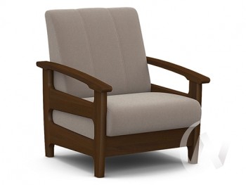 Кресло для отдыха Омега (орех лак/CATANIA COCOA) в Двуречье - dvureche.mebel54.com | фото