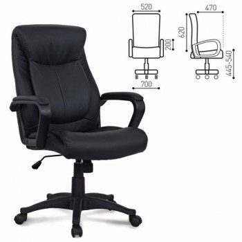 Кресло офисное BRABIX Enter EX-511 (черный) в Двуречье - dvureche.mebel54.com | фото