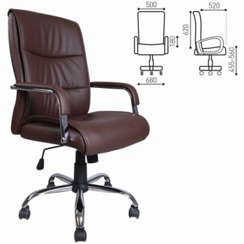 Кресло офисное BRABIX Space EX-508 (коричневый) в Двуречье - dvureche.mebel54.com | фото