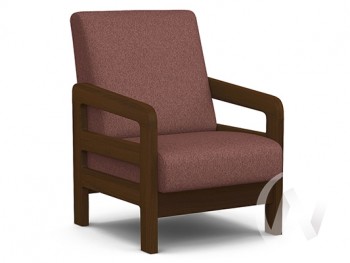 Кресло отдыха Вега-34 (орех лак/UNO BERRY) в Двуречье - dvureche.mebel54.com | фото