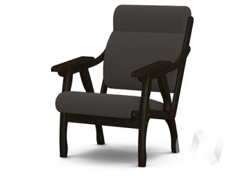 Кресло Вега-10 (венге лак/ULTRA GRAFIT) в Двуречье - dvureche.mebel54.com | фото