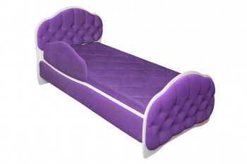 Кровать 170 Гармония 32 Фиолетовый (мягкий бортик) в Двуречье - dvureche.mebel54.com | фото