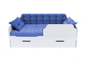 Кровать 170 серии Спорт Лайт 1 ящик 85 Синий (подушки) в Двуречье - dvureche.mebel54.com | фото