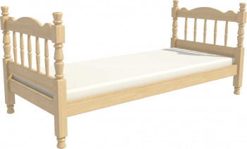 Кровать одинарная Аленка из массива сосны 800*1890 Сосна в Двуречье - dvureche.mebel54.com | фото