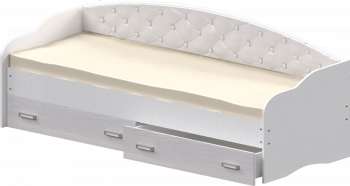 Кровать Софа-8 с мягкой спинкой (900х2000) Белый в Двуречье - dvureche.mebel54.com | фото