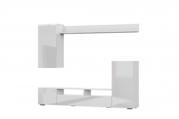 Мебель для гостиной МГС 4 (Белый/Белый глянец) в Двуречье - dvureche.mebel54.com | фото