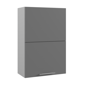 Ройс ПГПМ 600 Шкаф верхний Blum Aventos HF (Графит софт/корпус Серый) в Двуречье - dvureche.mebel54.com | фото