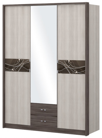Шкаф трехстворчаты с зеркалом Шк68.1 Николь в Двуречье - dvureche.mebel54.com | фото